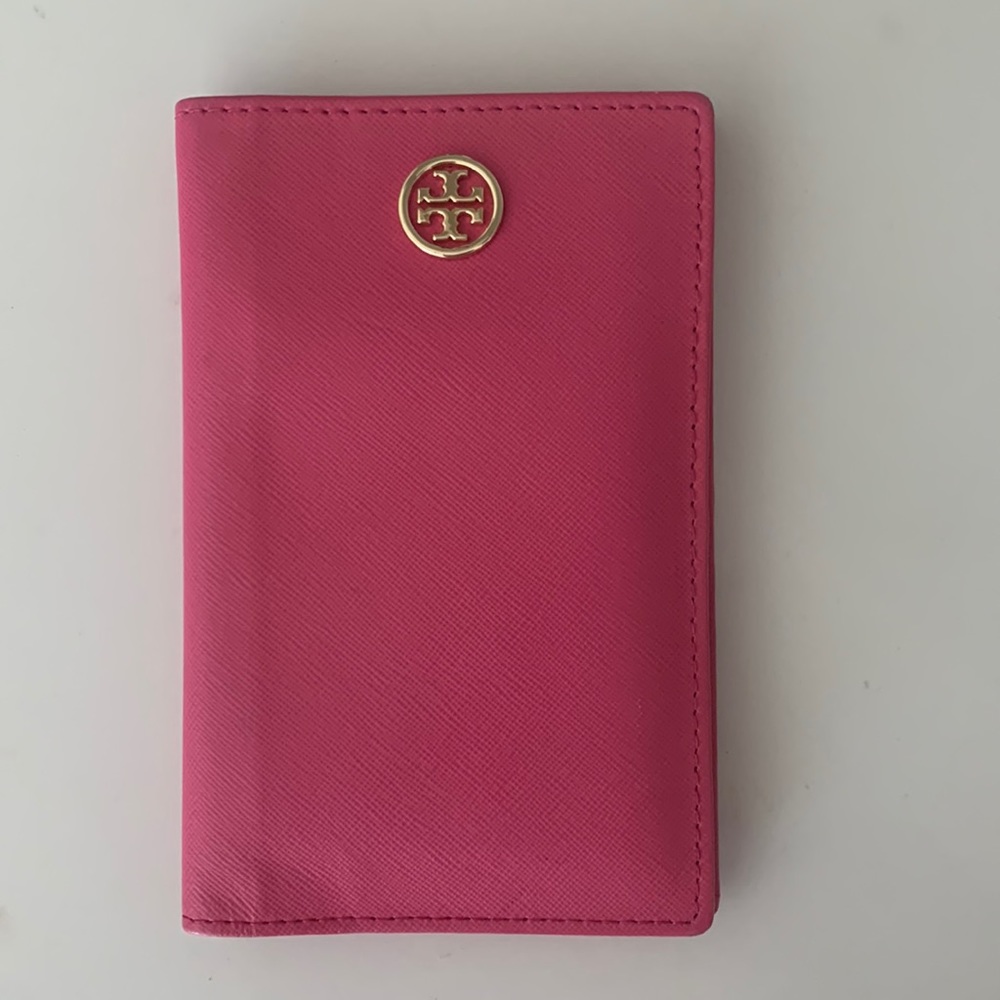 Pink Tory Burch Passport Holder